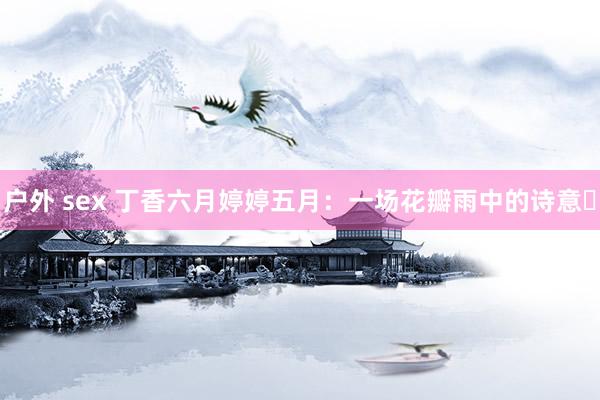 户外 sex 丁香六月婷婷五月:一场花瓣雨中的诗意�