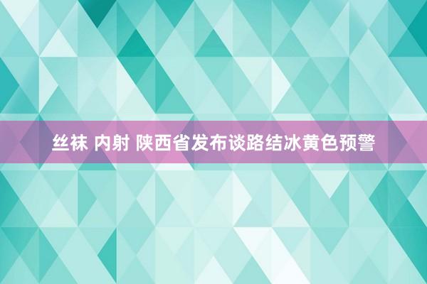 丝袜 内射 陕西省发布谈路结冰黄色预警