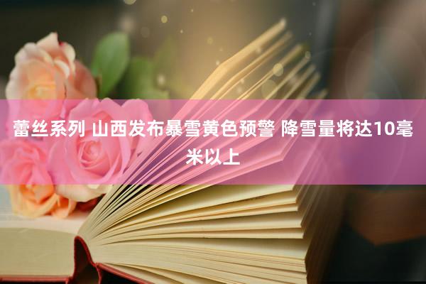 蕾丝系列 山西发布暴雪黄色预警 降雪量将达10毫米以上