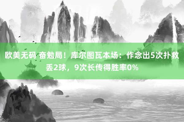 欧美无码 奋勉局！库尔图瓦本场：作念出5次扑救丢2球，9次长传得胜率0%